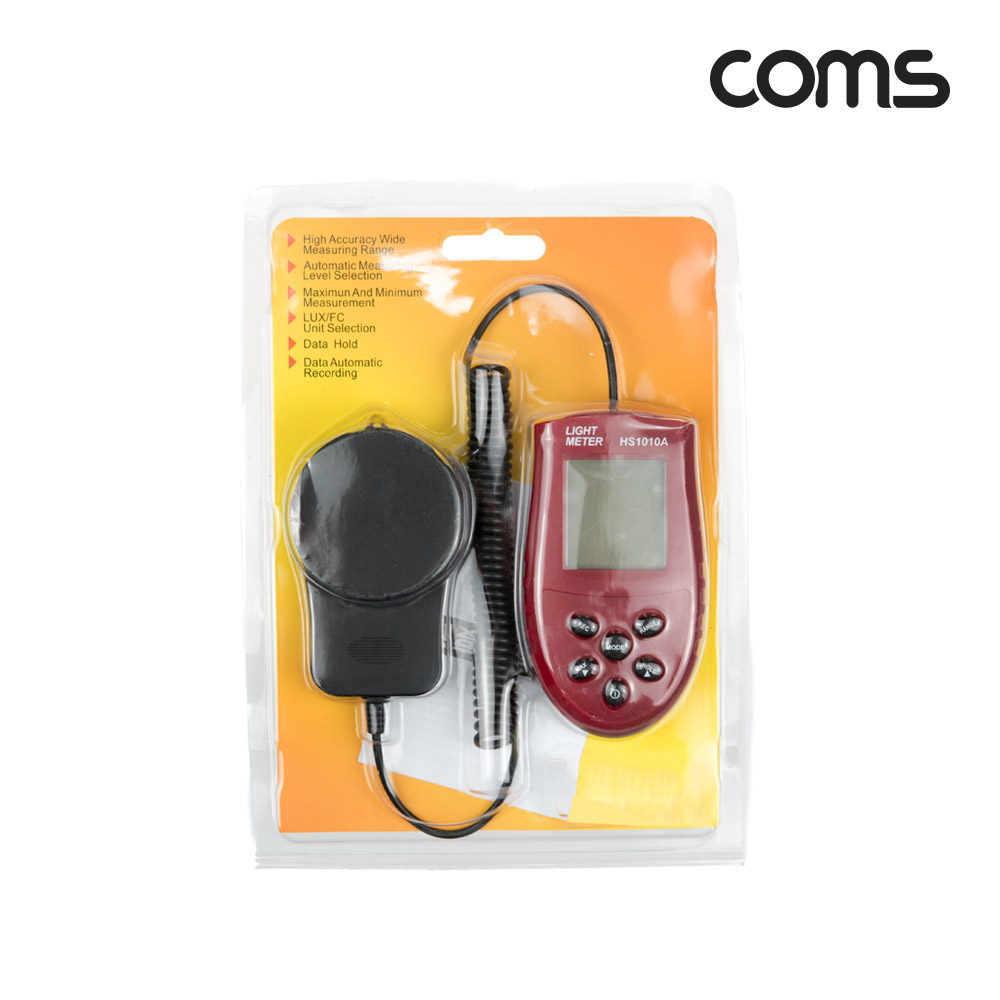 Coms 디지털 조도계 / 조도 테스터기 / 휴대용 / 측정기 / LED 측정 / 광량 측정 / LUX / FC