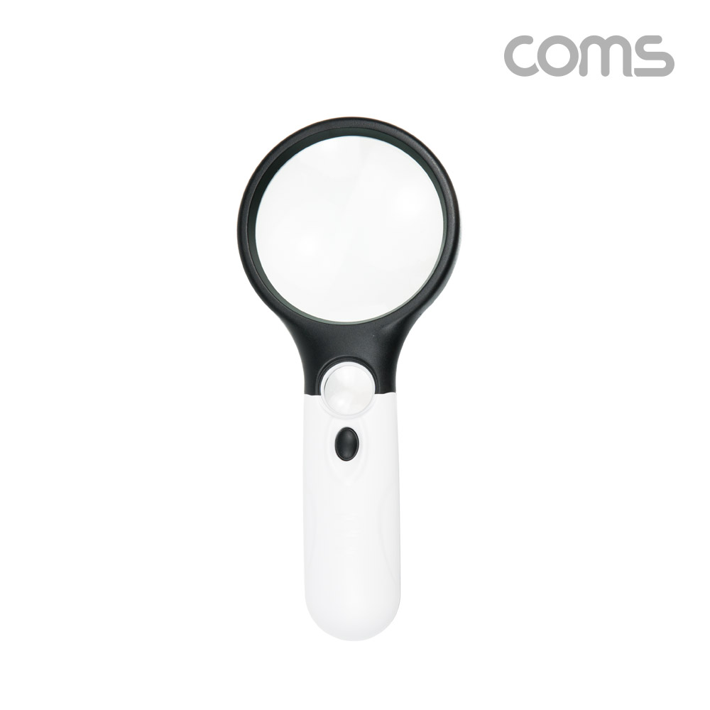 Coms LED 확대경 / 돋보기 / 3LED / 5배 / 5x / 렌즈 70mm, 20mm