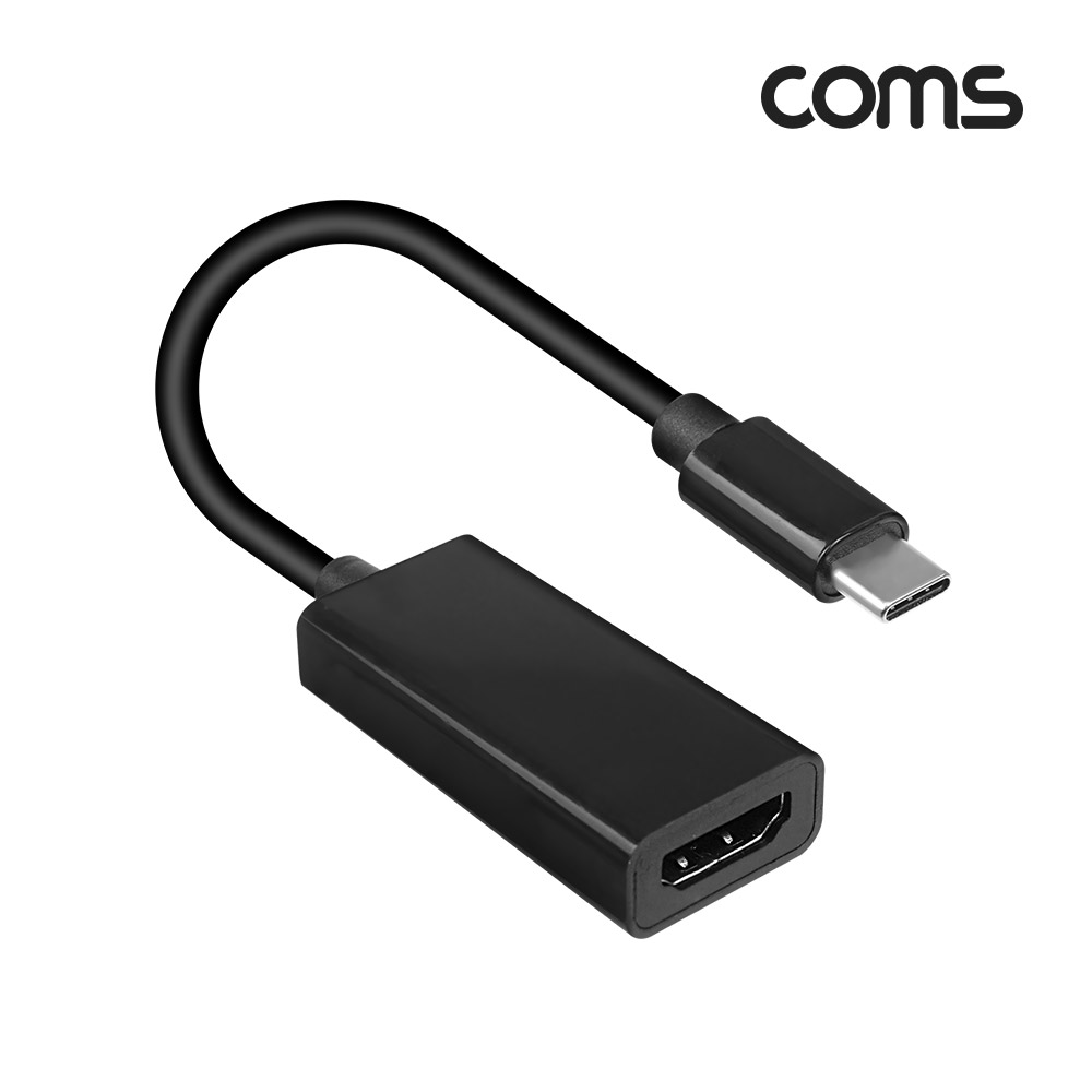 Coms USB 3.1(Type C) to HDMI 컨버터 / 4K@30Hz / UHD / C 타입 호환 / 15cm
