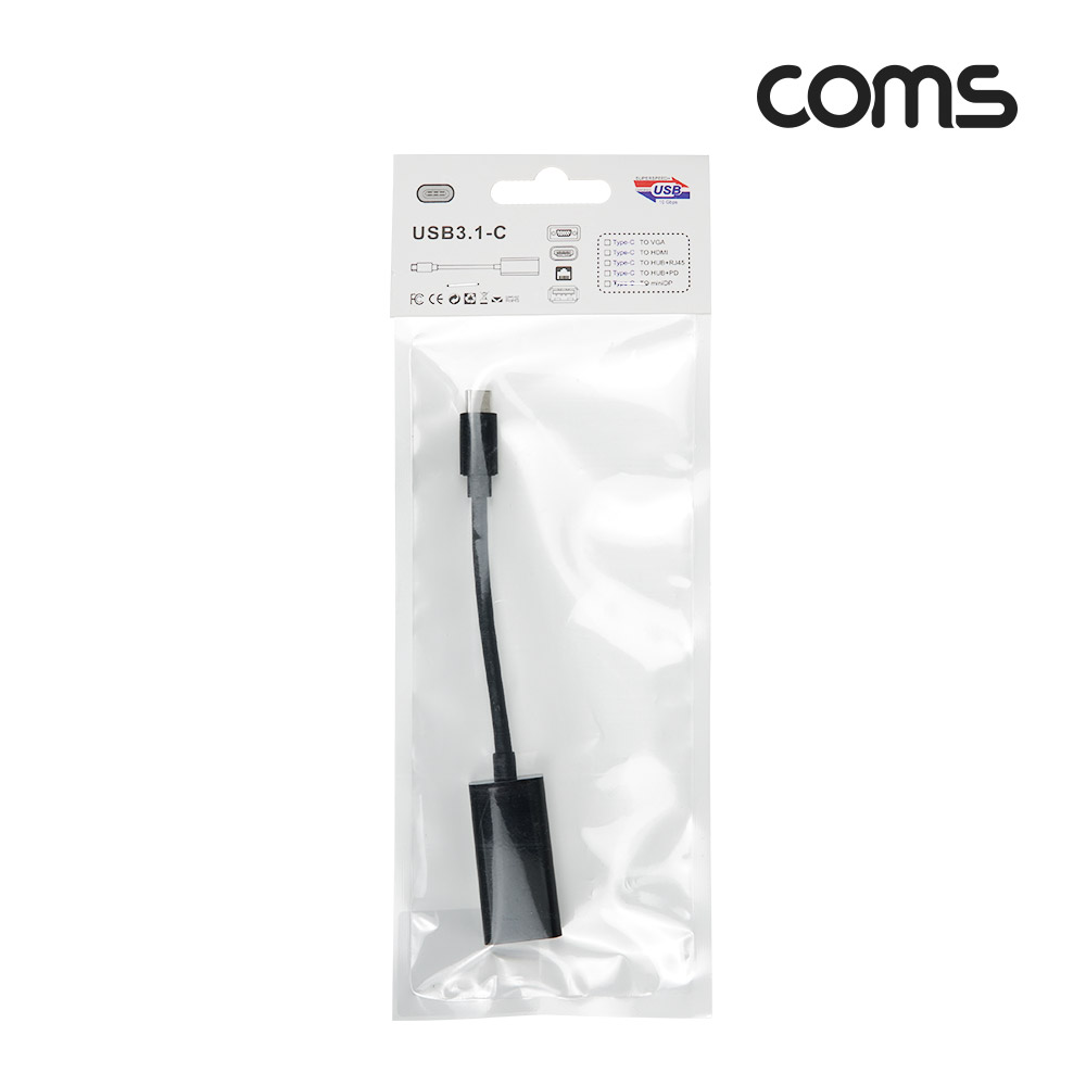 Coms USB 3.1(Type C) to HDMI 컨버터 / 4K@30Hz / UHD / C 타입 호환 / 15cm
