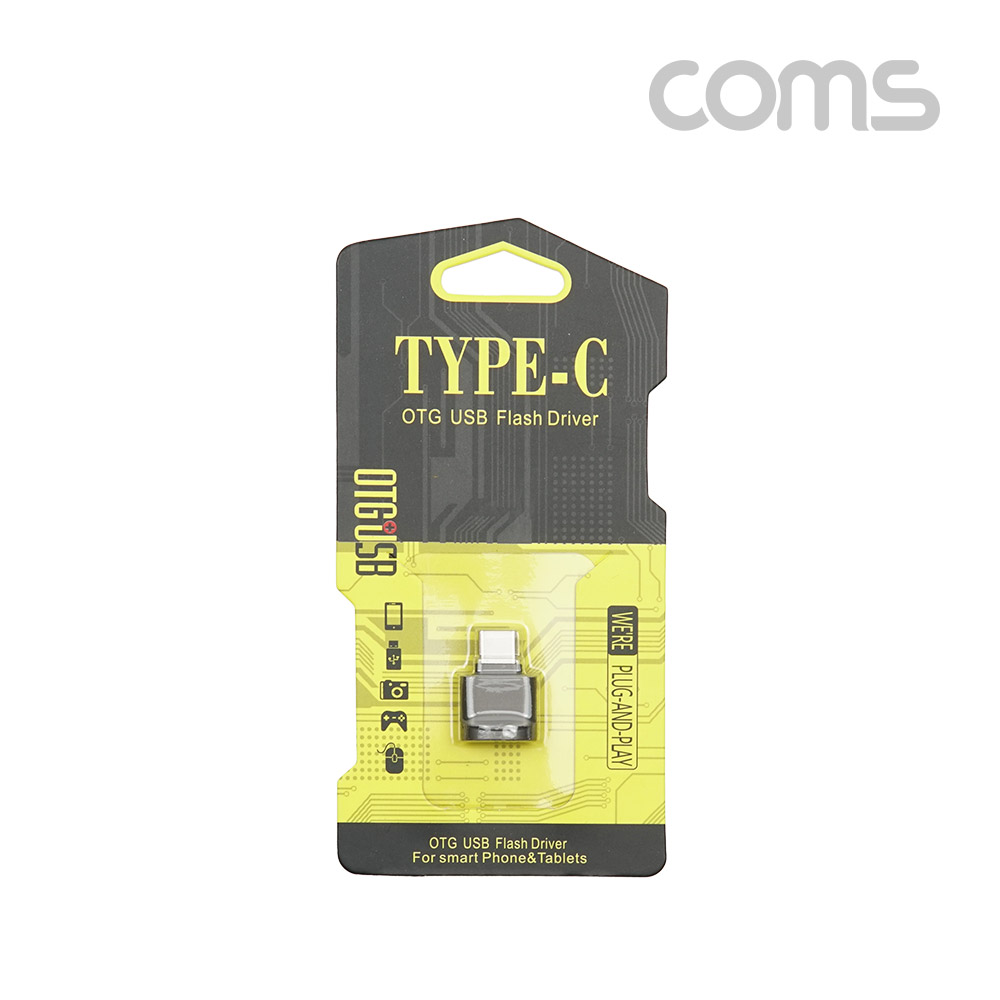 Coms USB 3.1(Type C) 카드리더기 / Short / TF 메모리 카드(Micro SD)