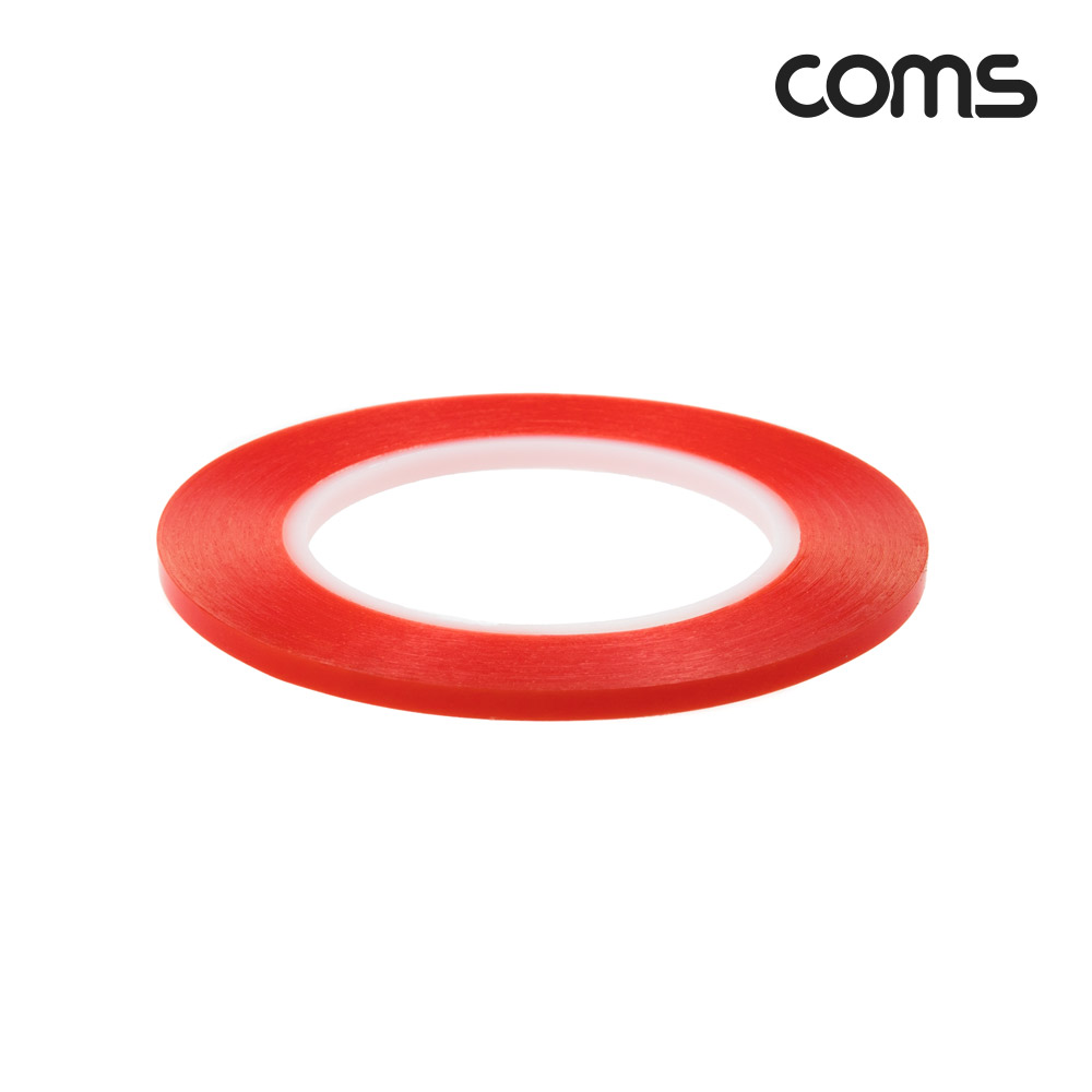 Coms 절연 테이프(Red 비닐) 6mm / 0.13mm x 25m