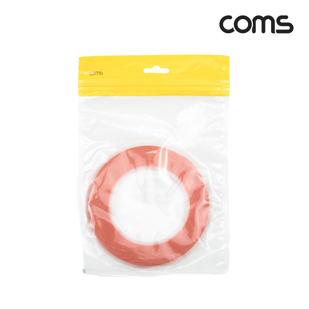 Coms 절연 테이프(Red 비닐) 6mm / 0.13mm x 25m