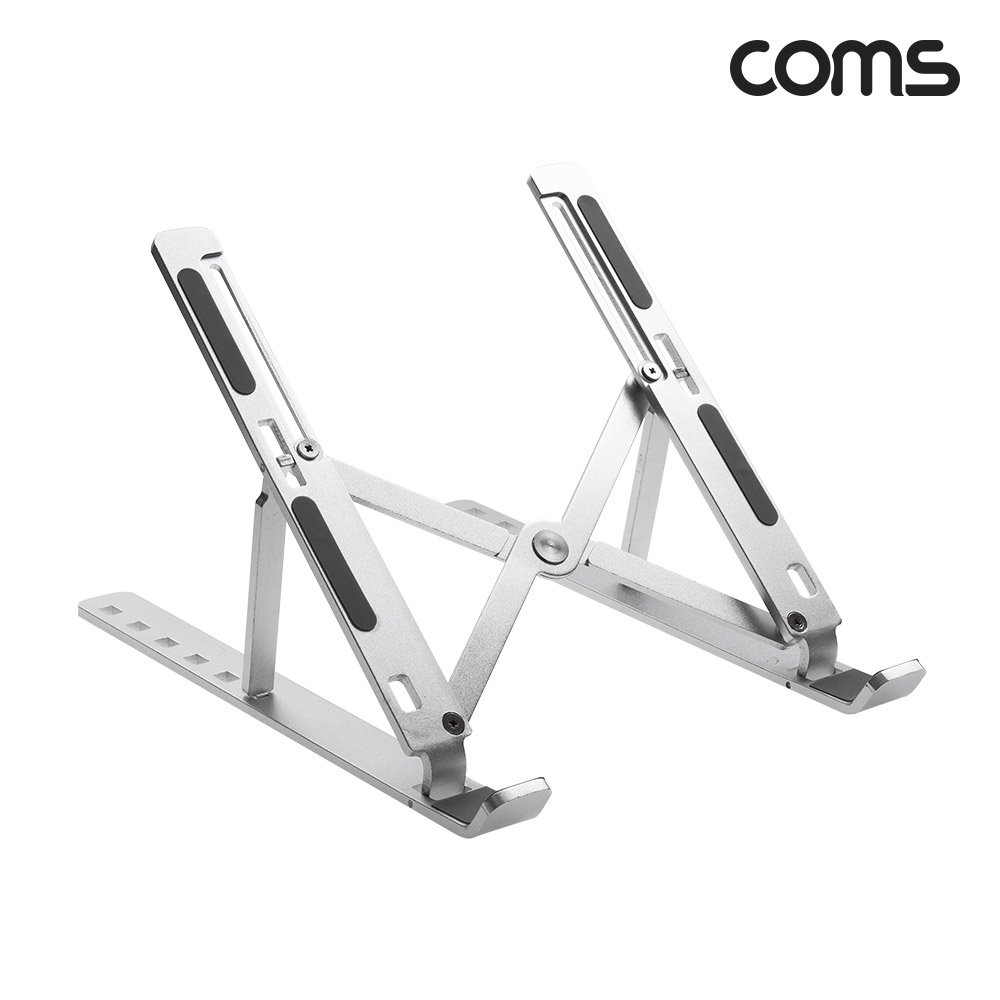 Coms 접이식 알루미늄 노트북 / 태블릿 스탠드 / 거치대 / 6단 각도 조절