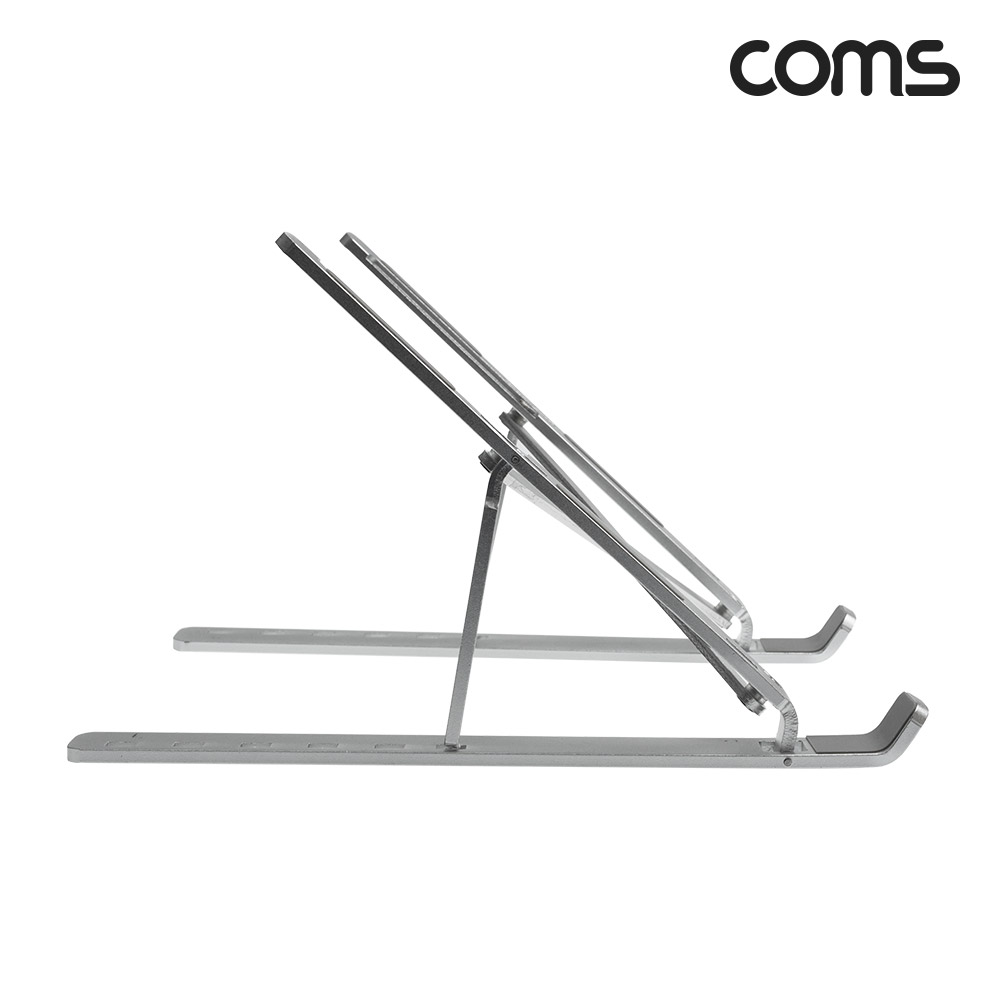 Coms 접이식 알루미늄 노트북 / 태블릿 스탠드 / 거치대 / 6단 각도 조절