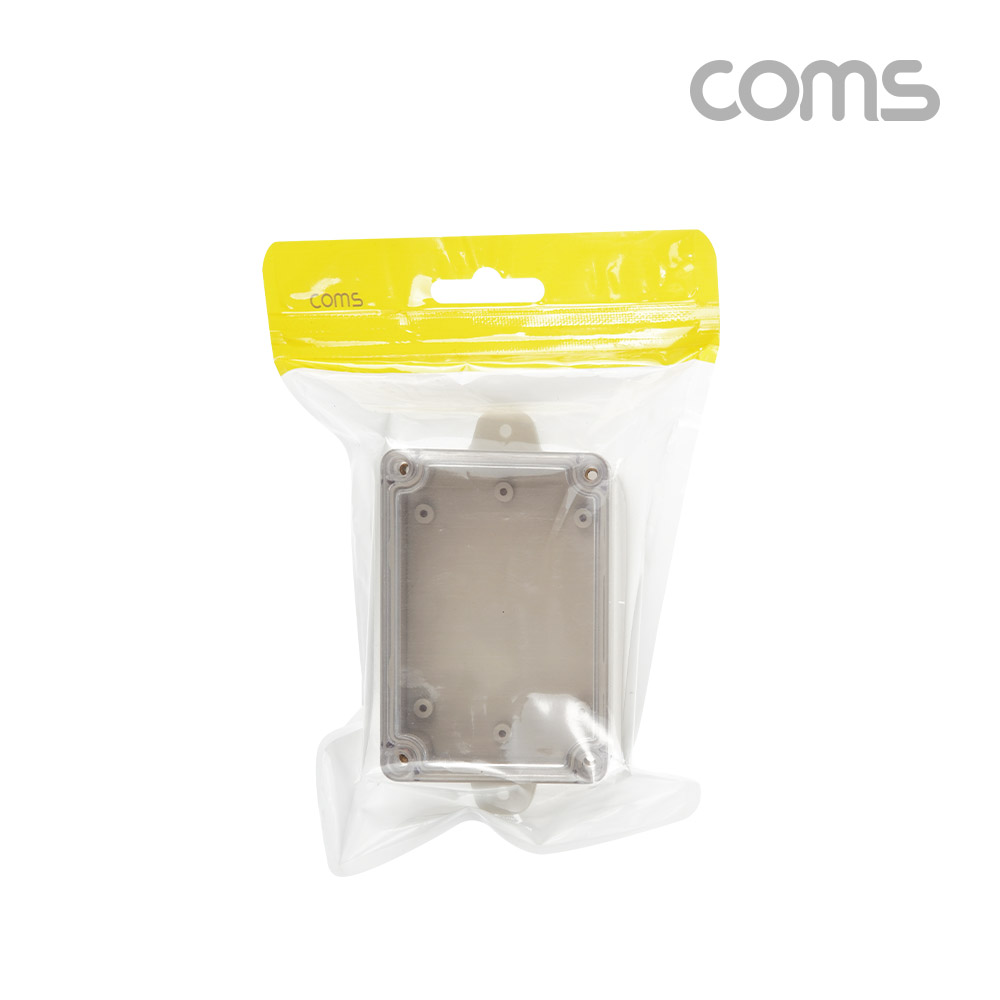 Coms DIY 다용도 플라스틱 생활방수 엔클로저 하드 케이스 충격방지 투명 8.4x5.8x3.4cm 시제품 샘플 보관 및 테스트 간편 조립 PCB 케이스