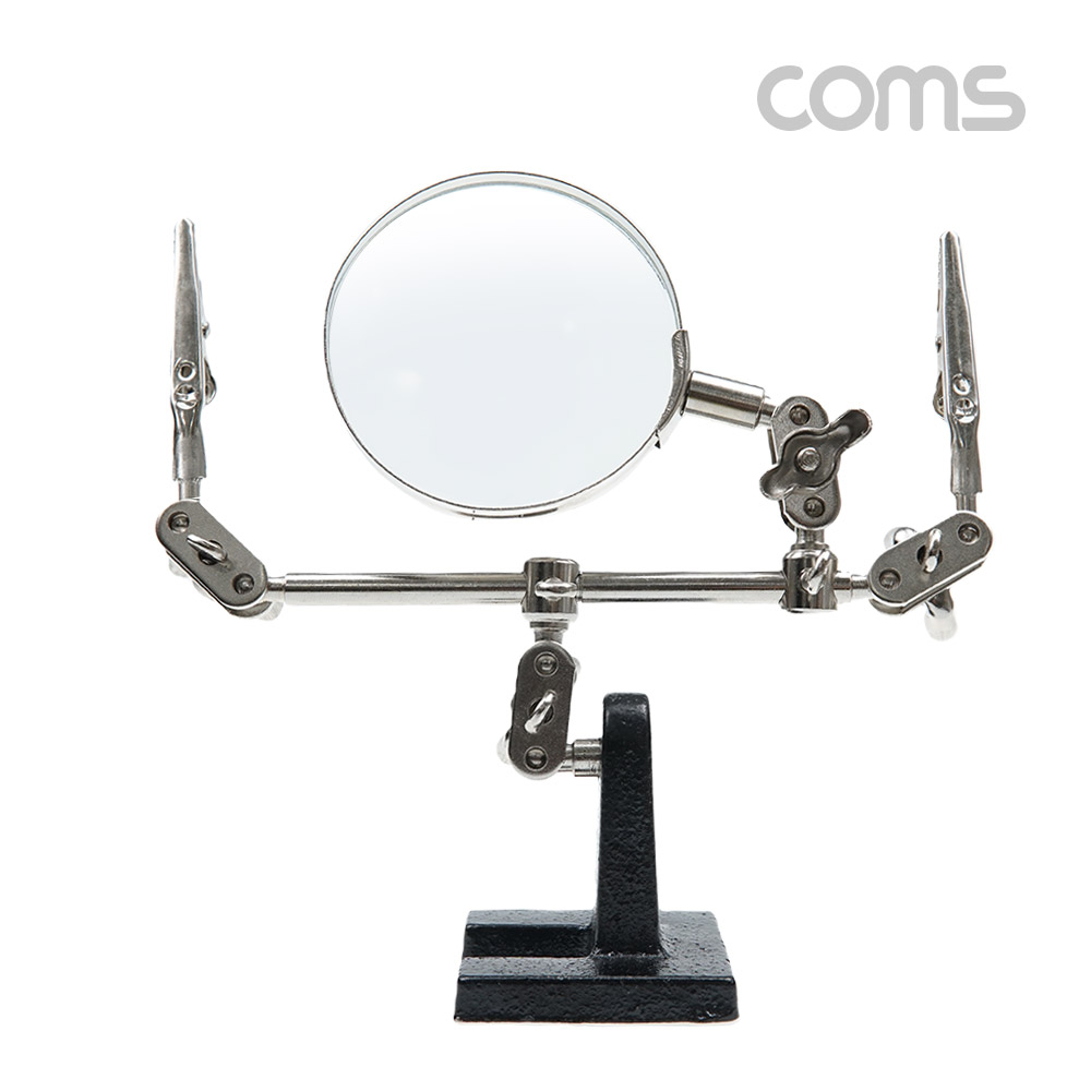 Coms 납땜 보조 스탠드 확대경 납땜 보조기 스탠드형 2.5 형