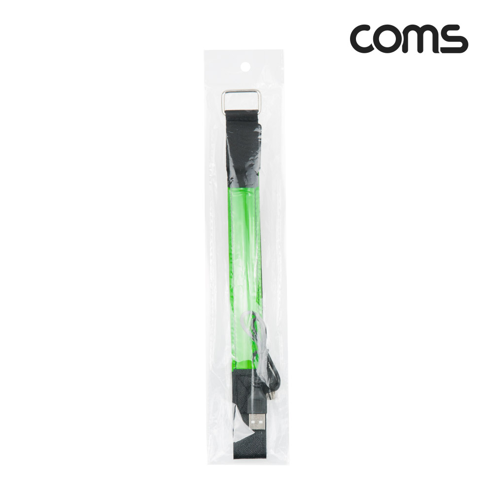 Coms 안전 형광밴드(LED), 라이트, 야간, 암밴드, 손목밴드, 레저, Green, 야외 활동(공사 현장, 자전거, 조깅, 등산) / 안전띠, 야광띠
