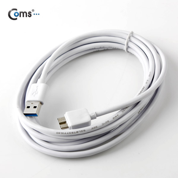 Coms 갤럭시 노트3,S5 호환/ Micro USB(B) 케이블(Original), 3M