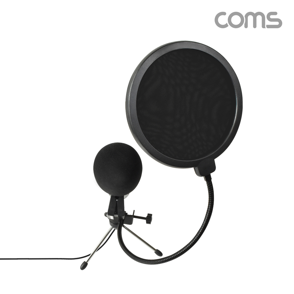 Coms 나비 브로드캐스트 콘덴서 마이크(NV85-BM100) 골드-블랙, USB 콘덴서