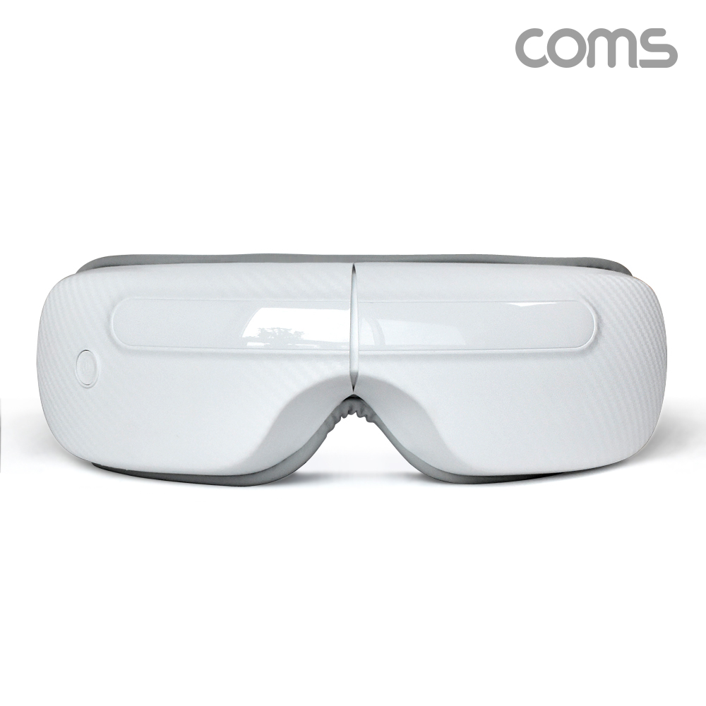 Coms 나비 눈 마사지기 아이마4(NV82-EYEMA4) White, 온열, 공기압, 힐링BGM, 10분 타이머