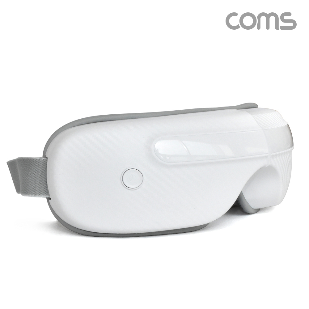 Coms 나비 눈 마사지기 아이마4(NV82-EYEMA4) White, 온열, 공기압, 힐링BGM, 10분 타이머
