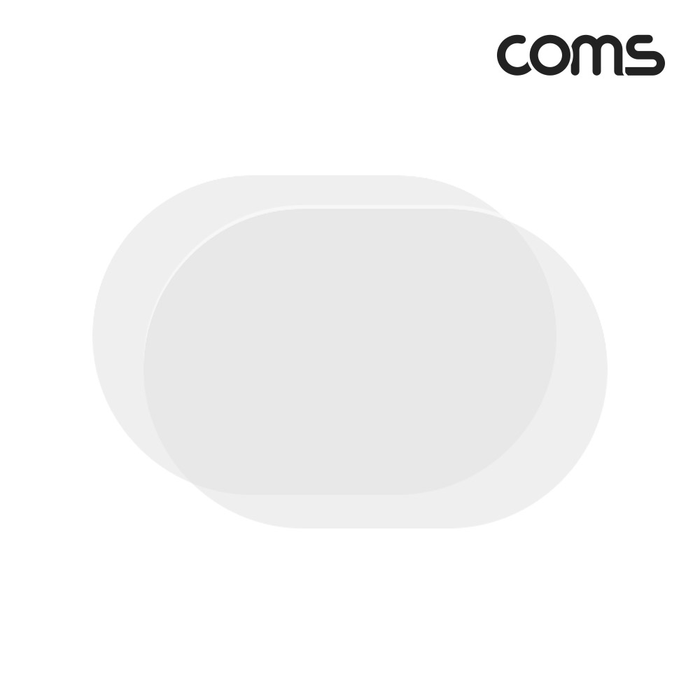 Coms 차량용 사이드 백미러 방수 필름, 타원형, 2개입, 135 x 95 mm