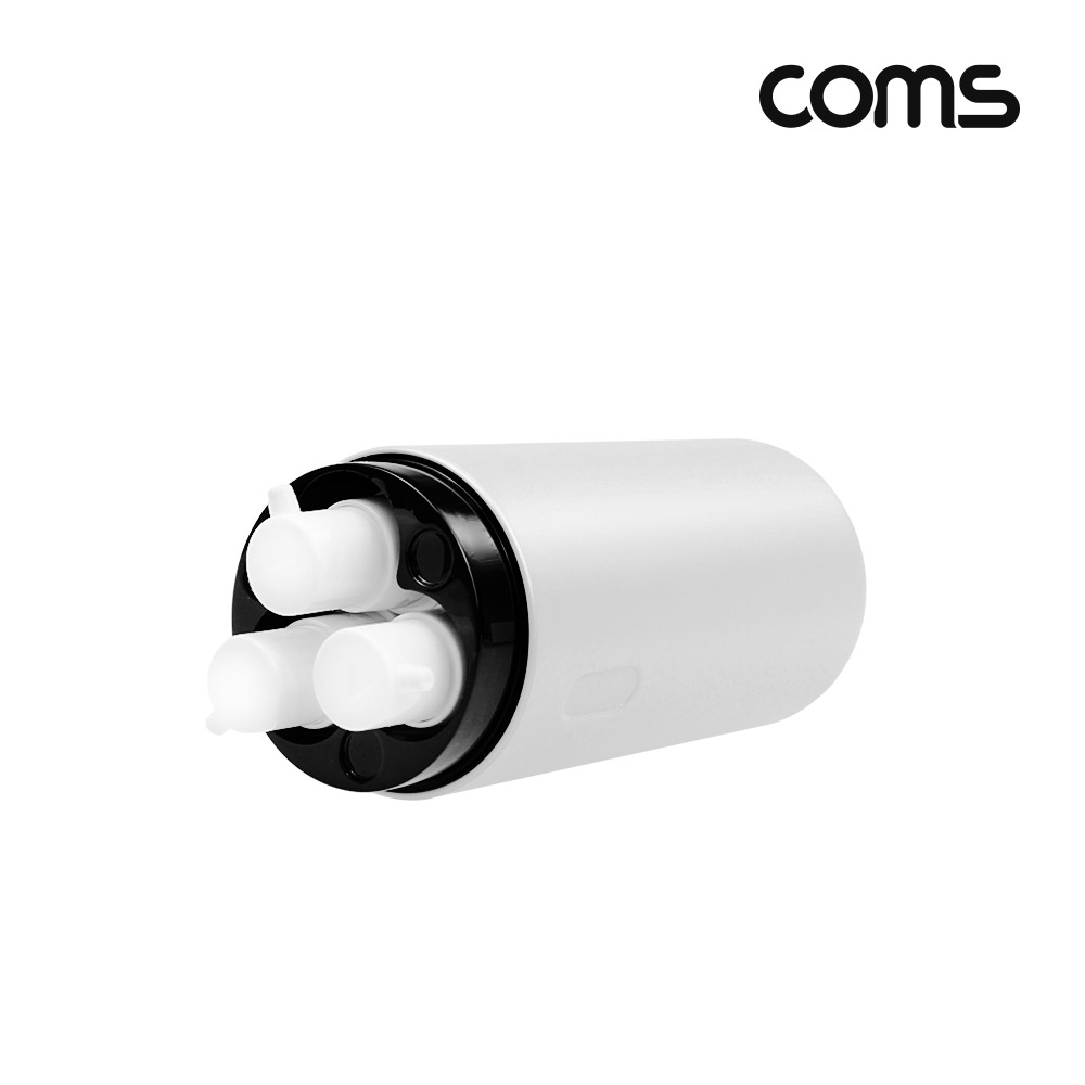 Coms 3 in 1 회전형 멀티 보틀, 화장품 디스펜서, 공병용기(여행,캠핑,기내용), 12ml x 3