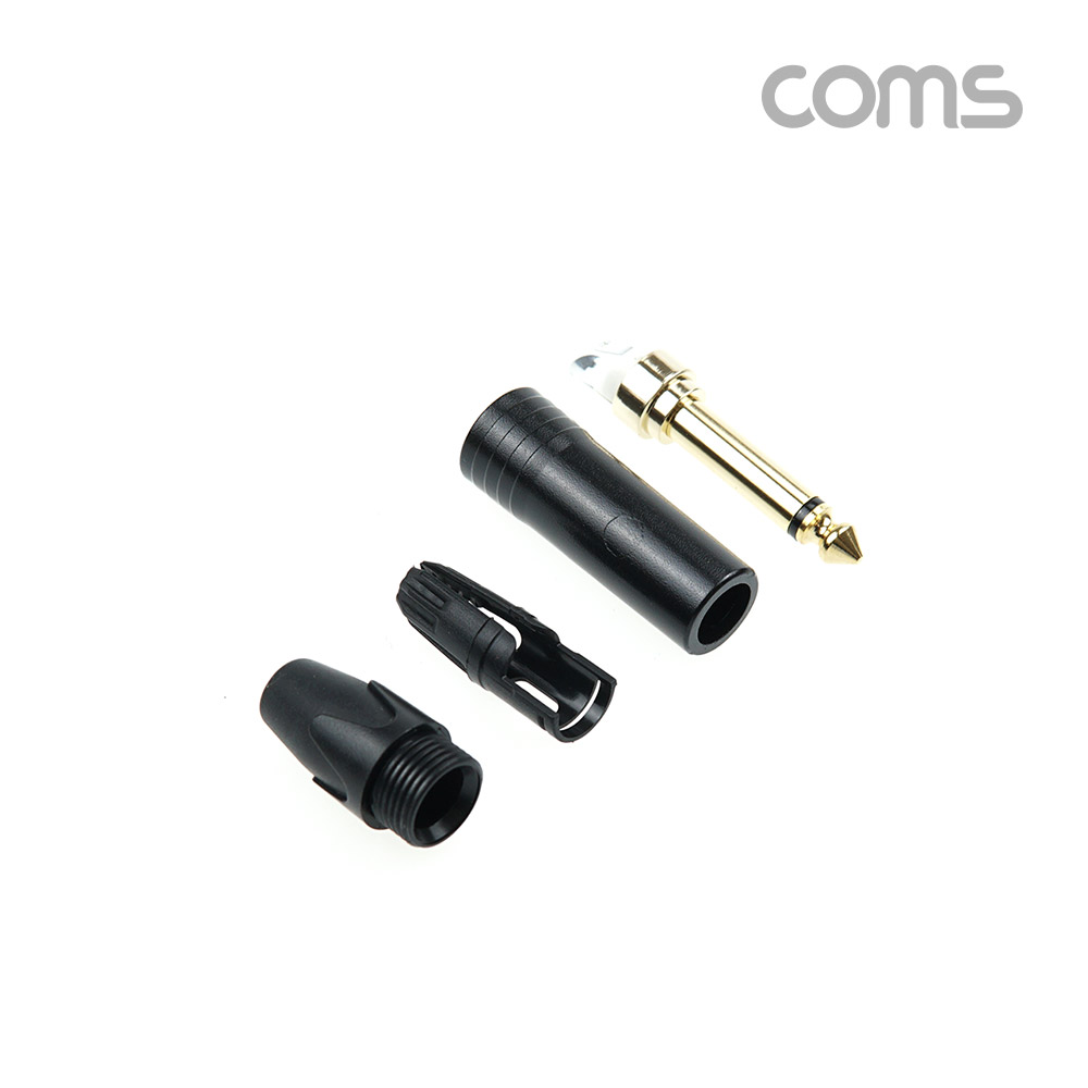 Coms 모노 제작용 컨넥터, 커넥터, mono 6.3(6.5)Φ 3극 Male, 금도금 단자, TS, 일반