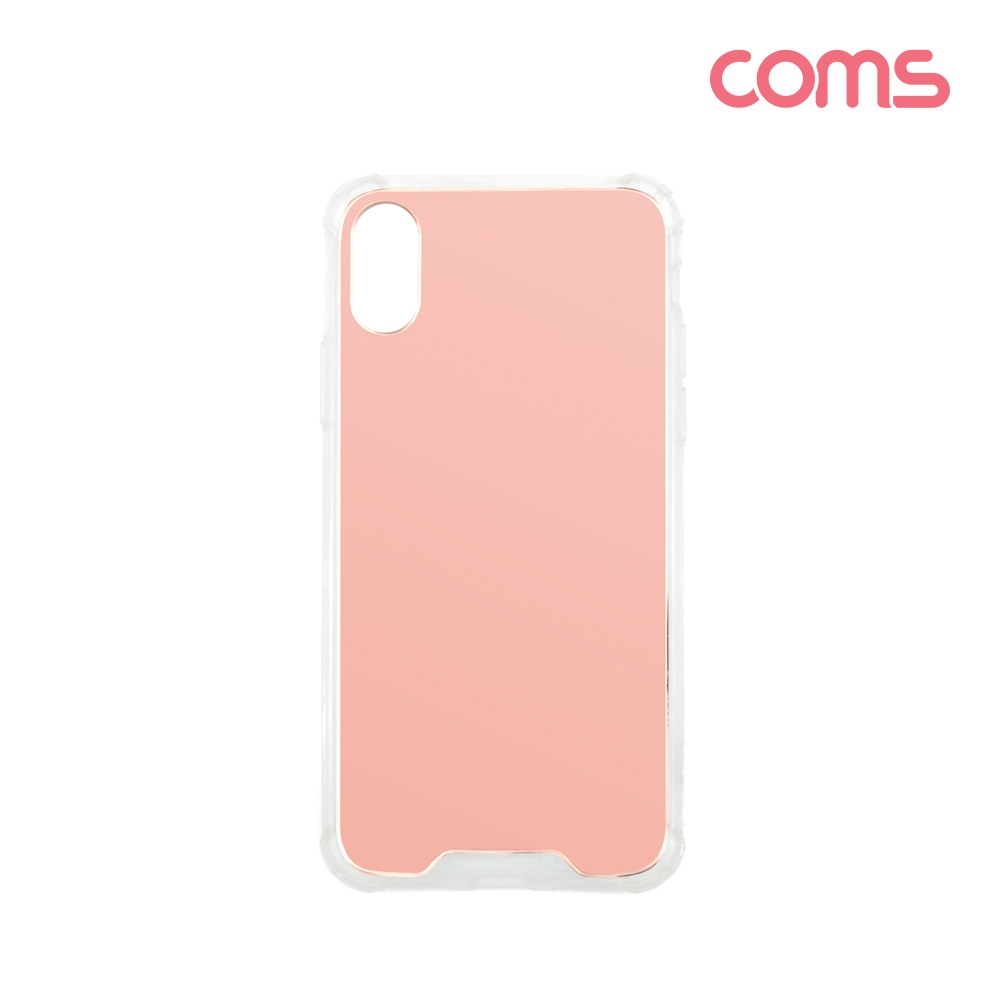 Coms 스마트폰 케이스(거울/미러) iOS Phone X, 로즈골드
