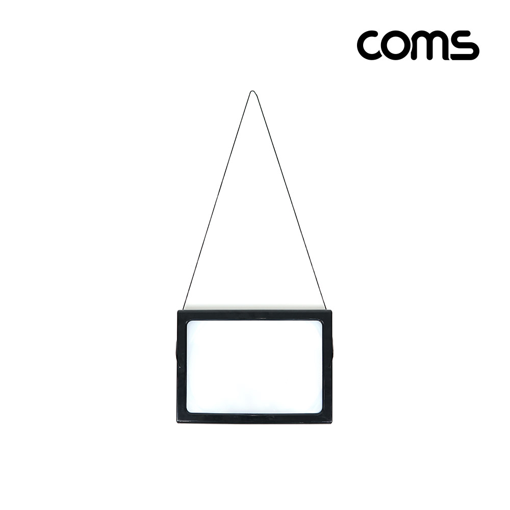 Coms 핸즈프리 목걸이형 테이블 확대경 돋보기, 화면 확대