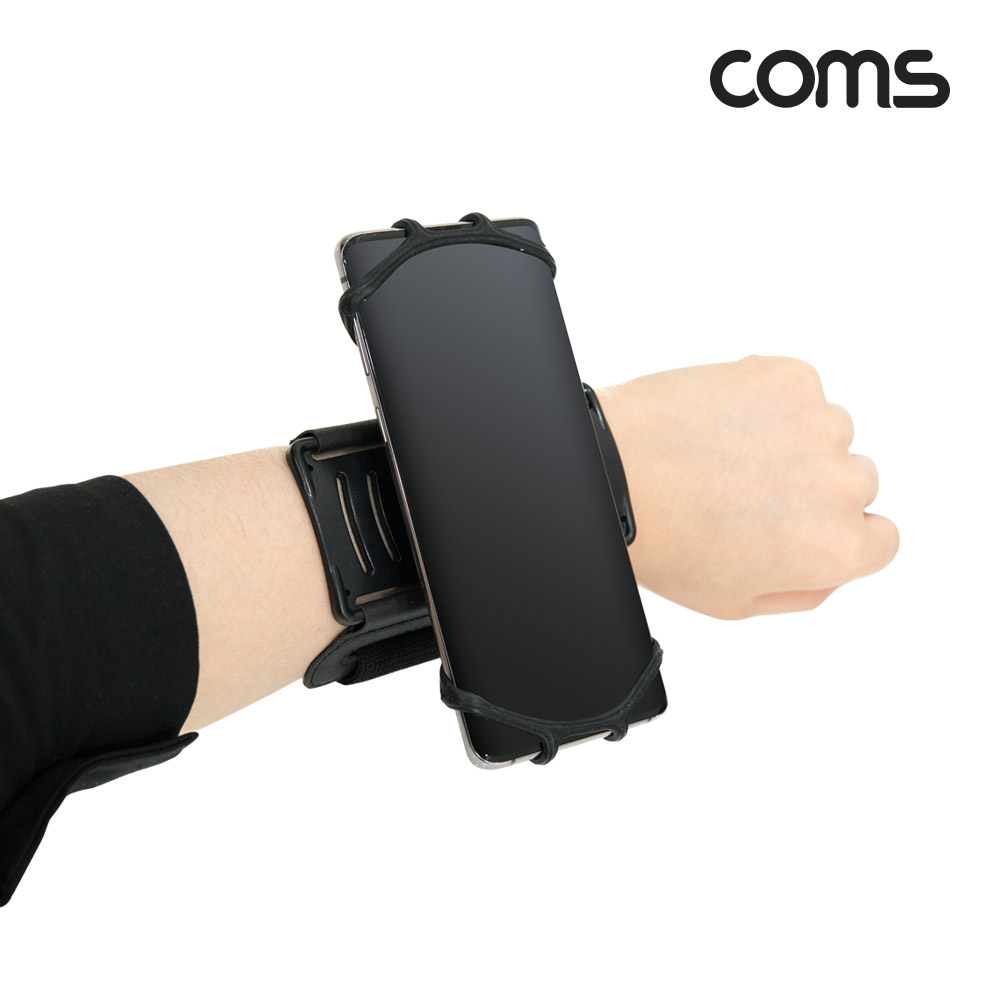 Coms 스마트폰 손목밴드, 스포츠 레저, 180도 회전