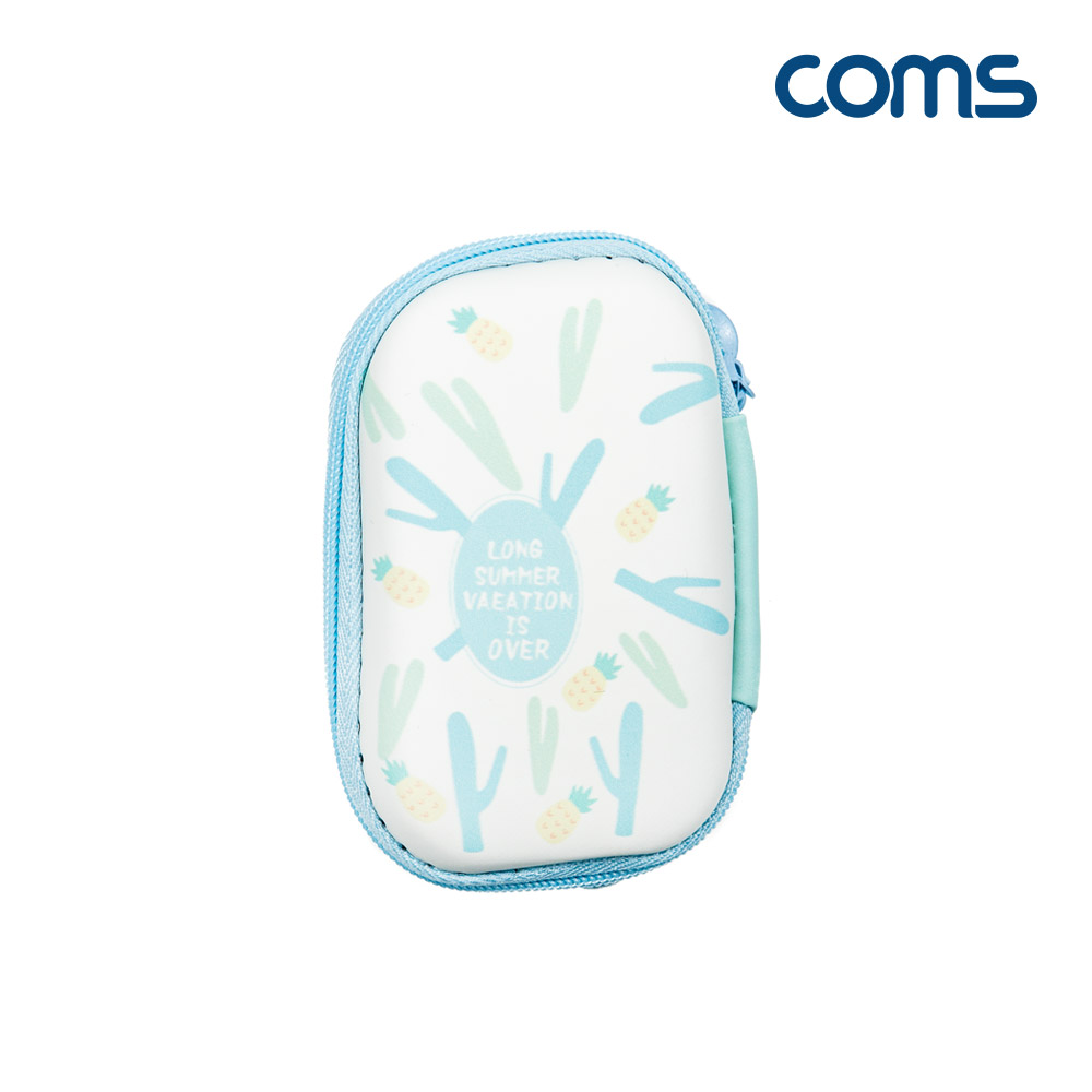 Coms 다용도 파우치, 소형, 미니, 케이스, 포켓, 휴대용, 그물망 수납, 충격 흡수(방지), (개인소지품, 케이블 등 보관 및 휴대)