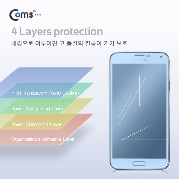 Coms 스마트폰 보호필름(갤S5)