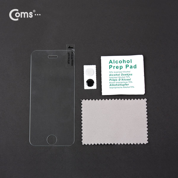 Coms iOS 스마트폰 5/5S 보호필름 강화유리