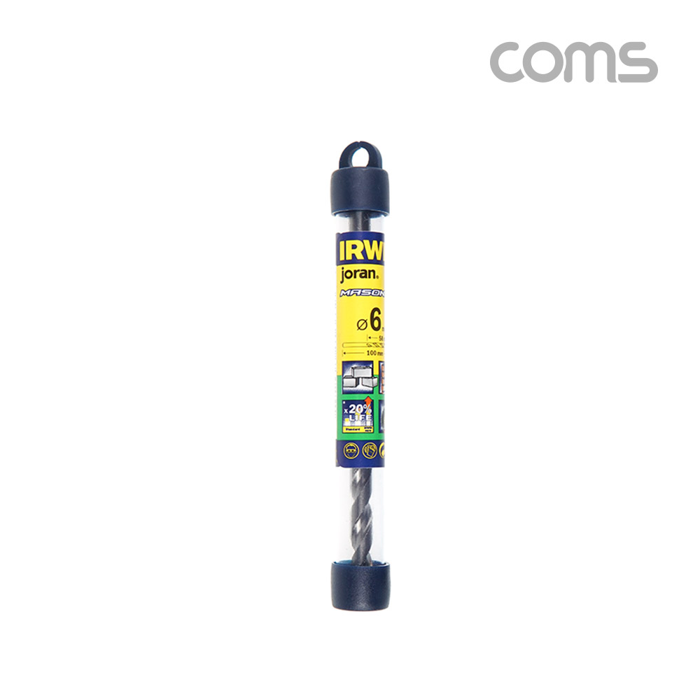 Coms 조란 JORAN 콘크리트 드릴 비트, 6.0Ø x 100mm, 해머 함마 비트 드릴날 콘기리 전동드릴