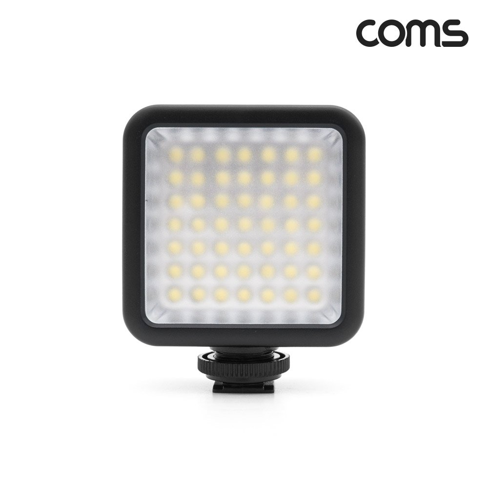 Coms 지속광 49 LED 조명, 미니 비디오 라이트, 카메라 동영상 촬영 방송 보조 조명