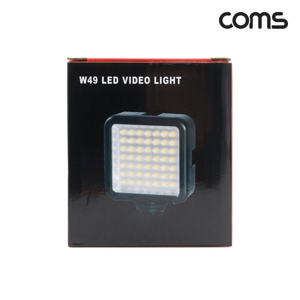 Coms 지속광 49 LED 조명, 미니 비디오 라이트, 카메라 동영상 촬영 방송 보조 조명