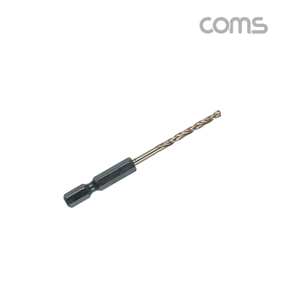 Coms ALDEN 알덴 육각드릴날 6060, 3Ø x 80mm, 스텐레스 철 목공 판넬 목재 드릴비트