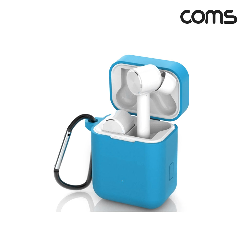 Coms 샤오미전용 에어닷 프로 2 실리콘 케이스 블루 Xiaomi Mi Airdots Pro 2