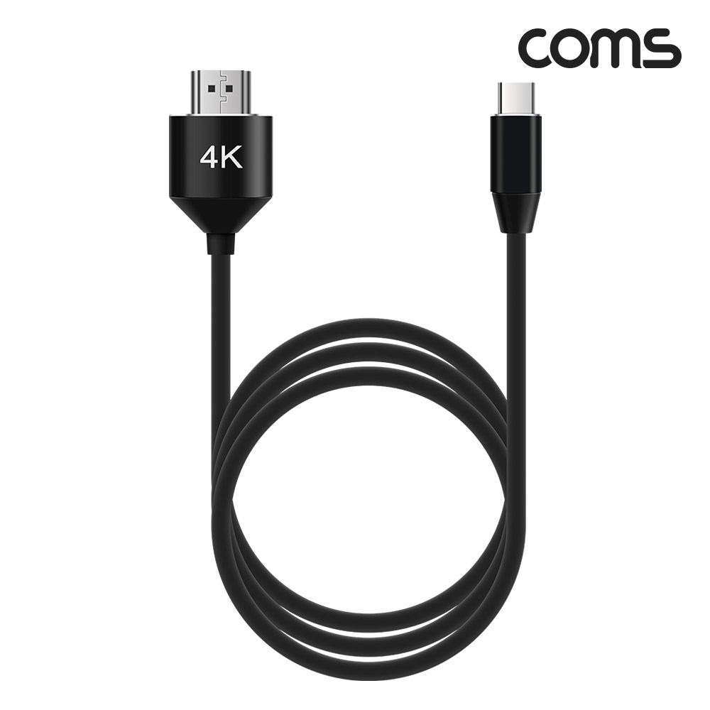 Coms USB 3.1(Type C) 컨버터 케이블 2m, Type C to HDMI 2.0 4K2K@30Hz