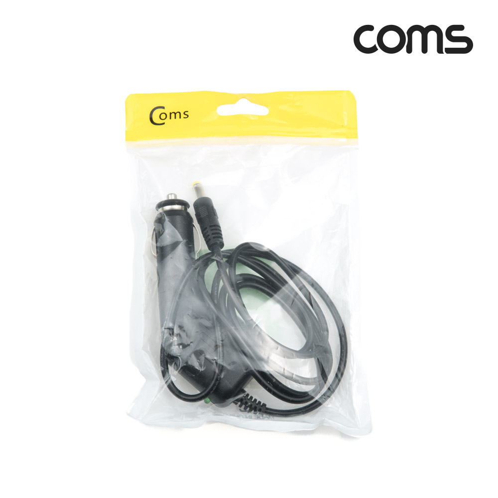 Coms 차량용 시가잭(시거잭) 충전 케이블(DC 5V/2A), 외경 5.5/내경 2.1