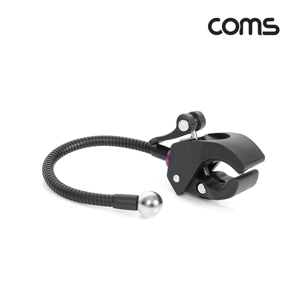 Coms 다용도 집게형 거치대(20cm), 스마트폰 거치대, 클램프, 스탠드 연결(촬영 카메라, 조명 등)