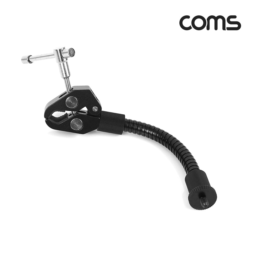 Coms 다용도 집게형 거치대(15cm), 클램프, 스탠드 연결(촬영 카메라, 조명 등)