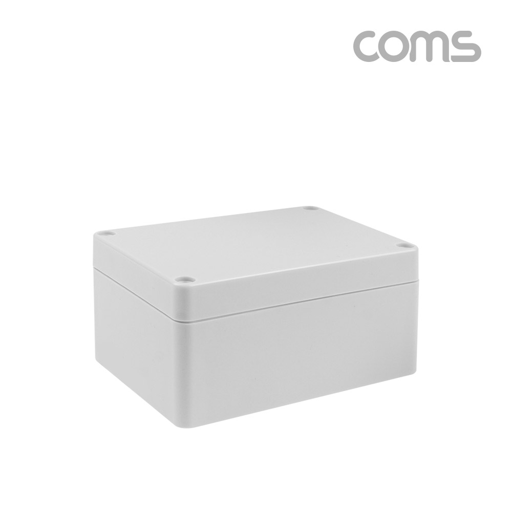 Coms DIY 다용도 플라스틱 생활방수 엔클로저 케이스 회색 12x8x 6cm 시제품 샘플 보관 및 테스트 간편 조립 PCB 케이스