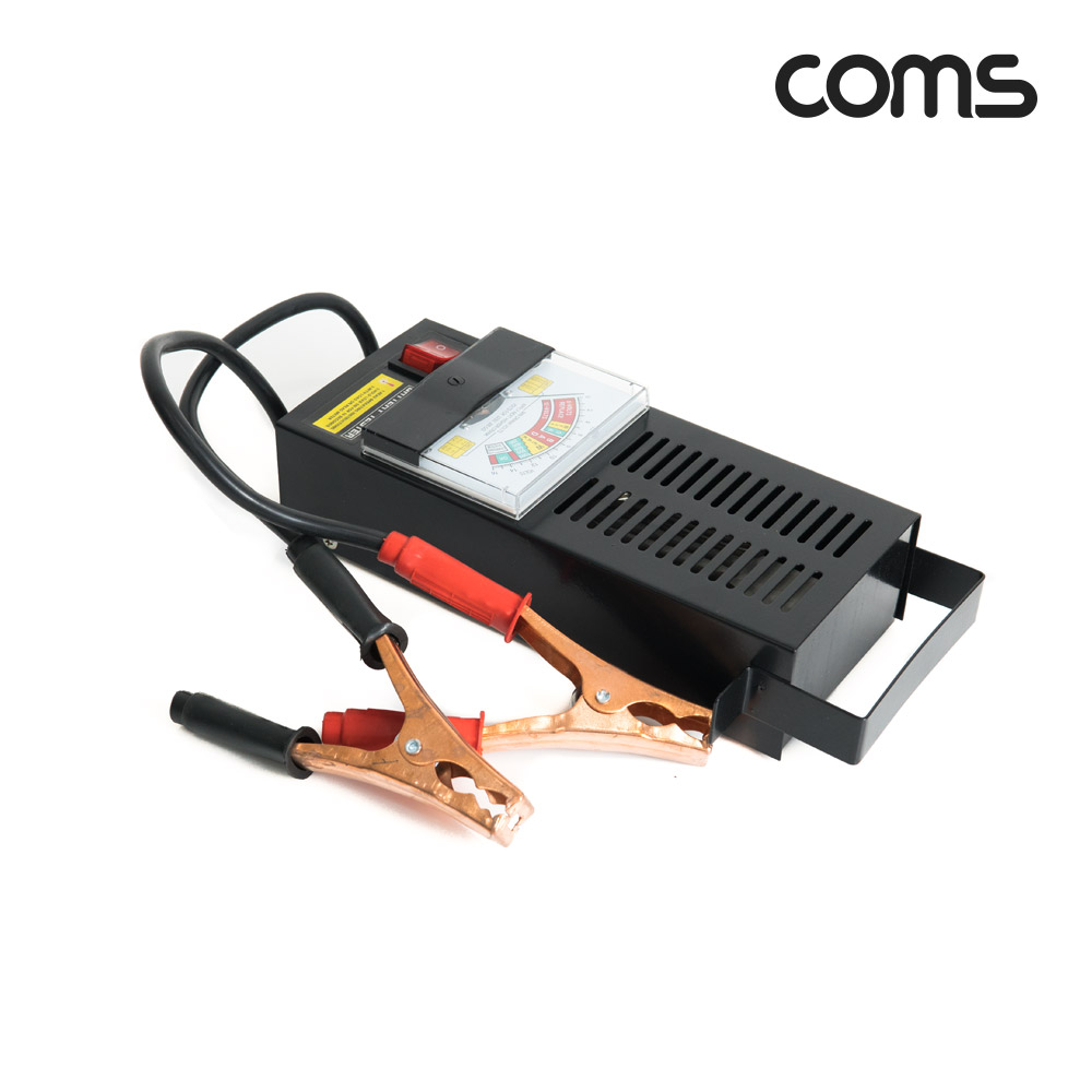 Coms 차량 배터리 테스터기 아날로그형, 자동차 배터리 전압측정 테스트 진단기, 6V 12V