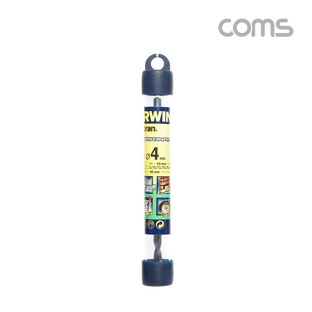 Coms 조란 JORAN 콘크리트 드릴 비트, 4Ø x 80mm, 해머 함마 비트 드릴날 콘기리 전동드릴
