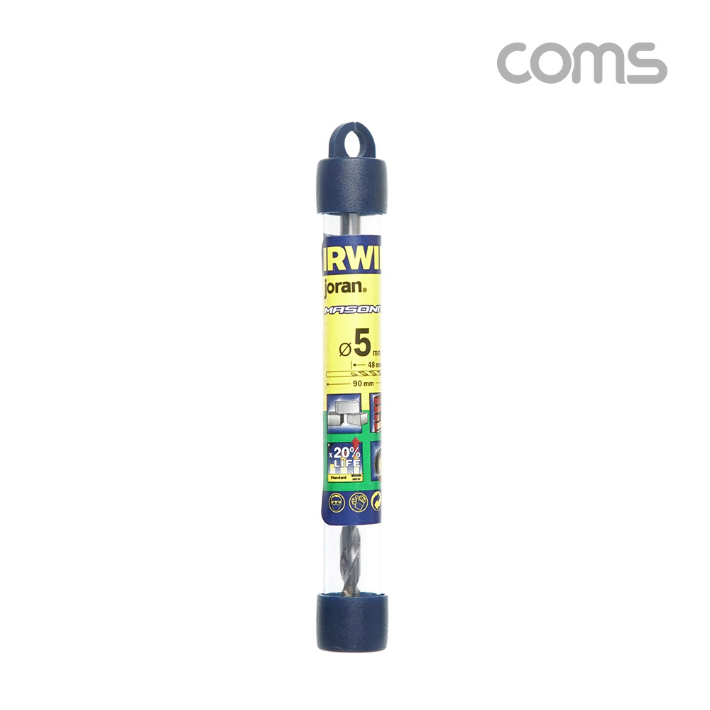 Coms 조란 JORAN 콘크리트 드릴 비트, 5Ø x 90mm, 해머 함마 비트 드릴날 콘기리 전동드릴