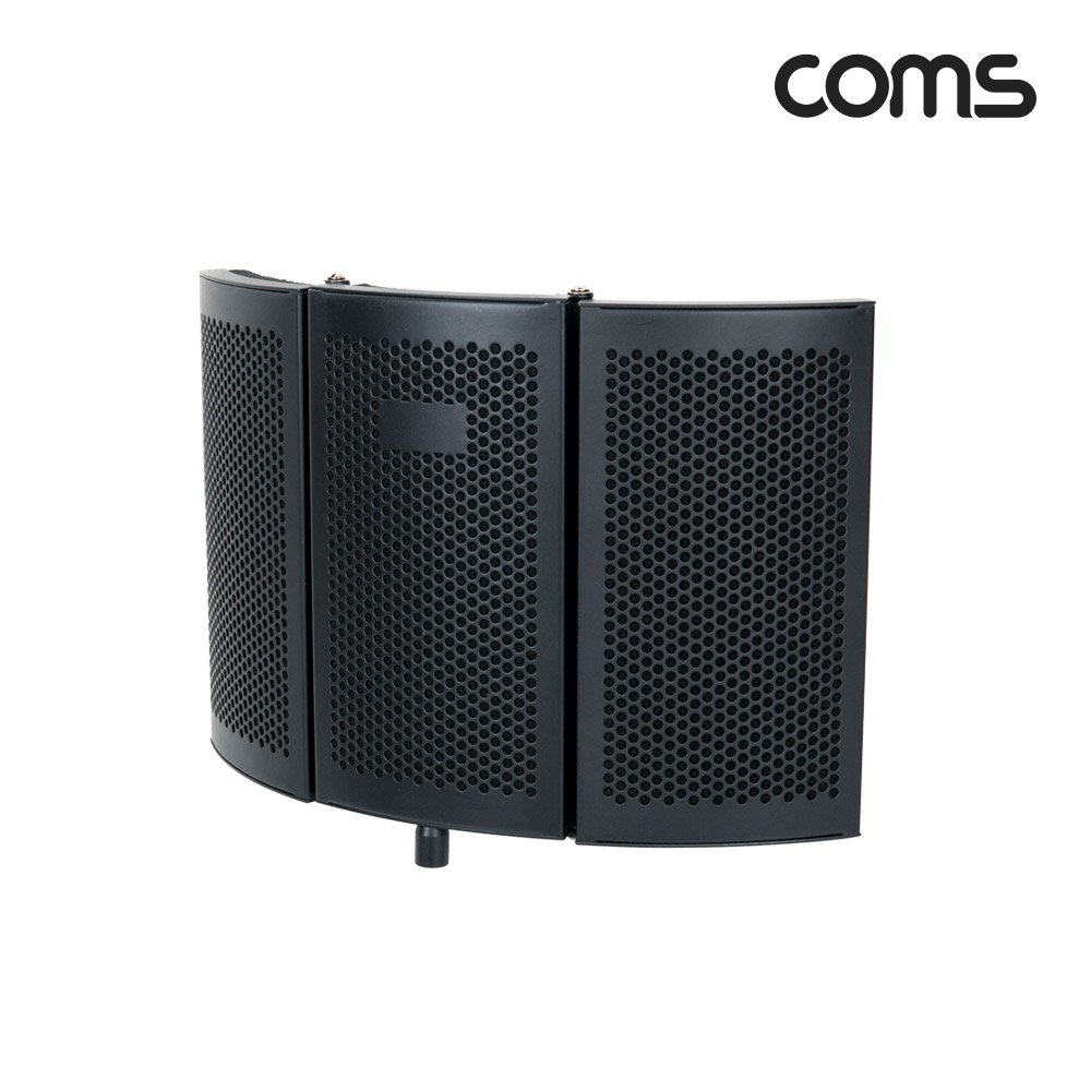 Coms 접이식 리플렉션 필터(소형), 방음부스, 방음 스크린, EVA 폼, 마이크 거치용, 거치대&마이크 미포함