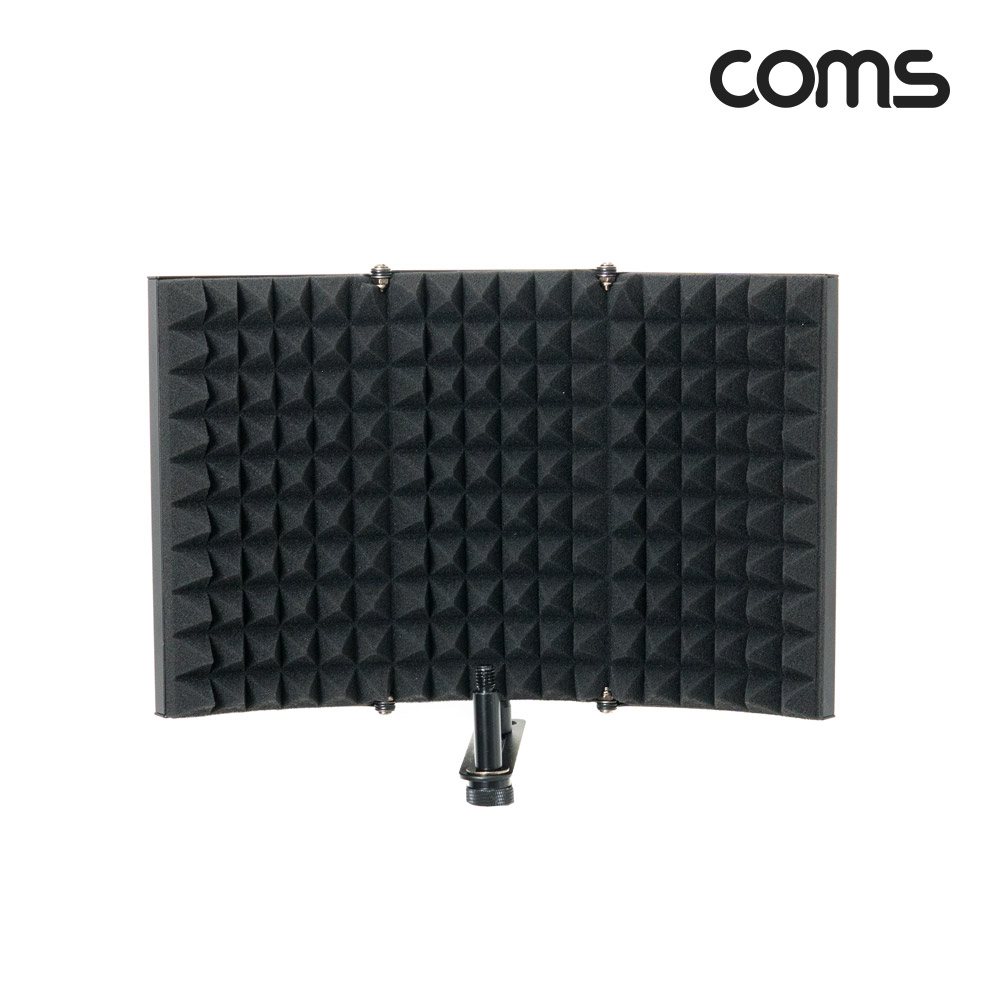 Coms 접이식 리플렉션 필터(소형), 방음부스, 방음 스크린, EVA 폼, 마이크 거치용, 거치대&마이크 미포함