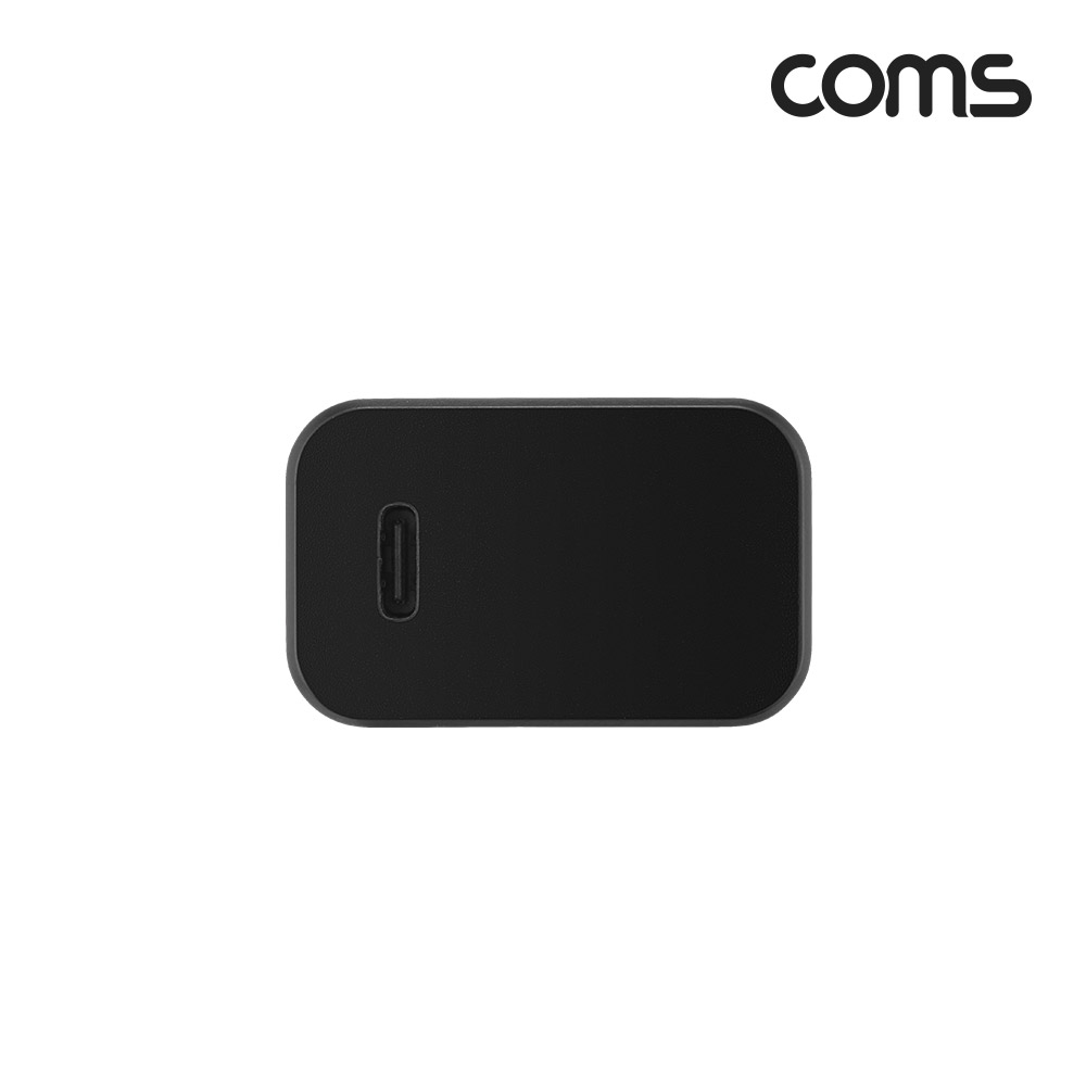 Coms G POWER 초고속 충전기, USB 3.1(Type C), 케이블 미포함, 블랙, SRJQWC-25W