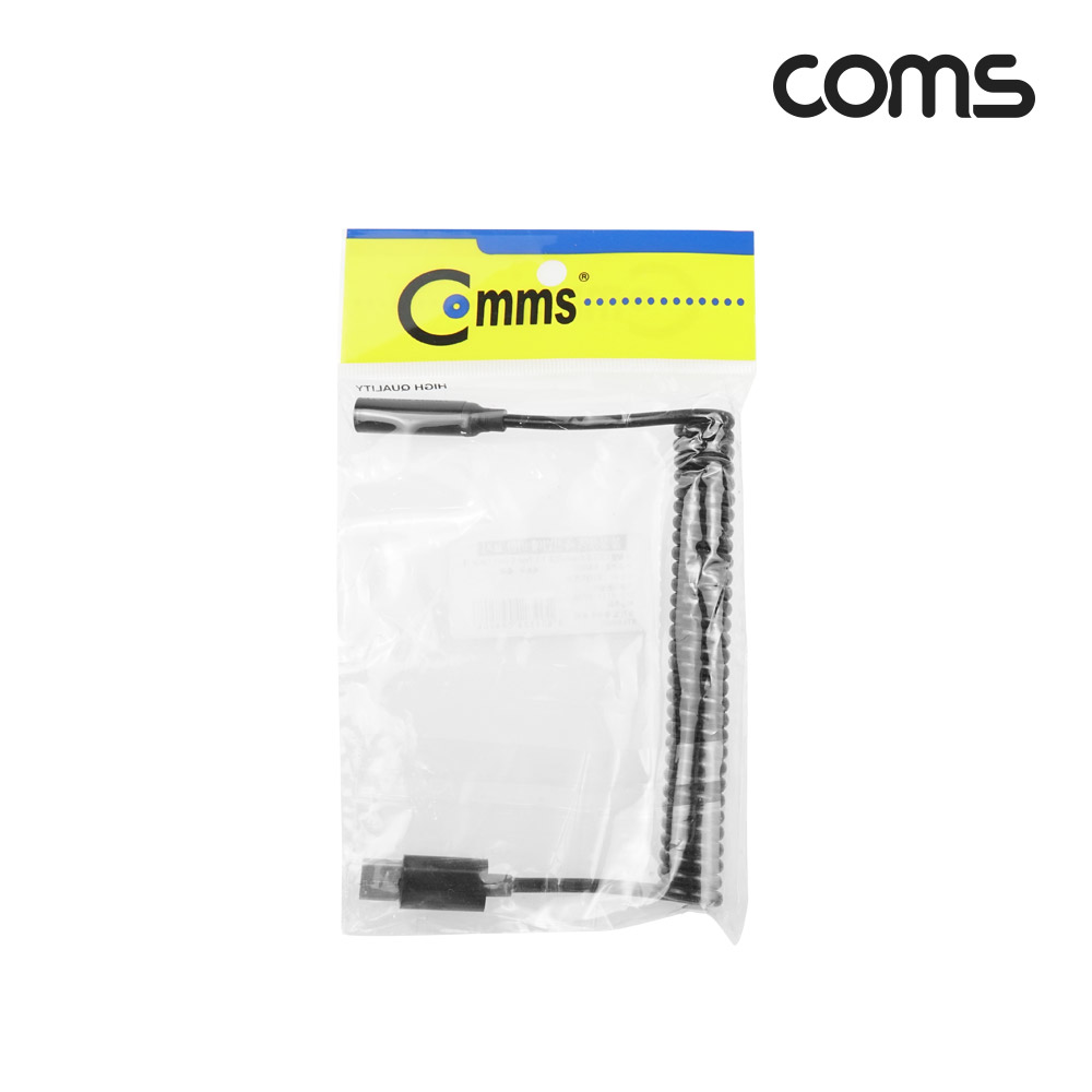 Coms USB 3.1(Type C) 스프링 케이블 젠더, USB-C to 3.5mm AUX F, 4극 이어폰 젠더, 스테레오(stereo), 화웨이, 샤오미 전용(국내폰 사용불가)