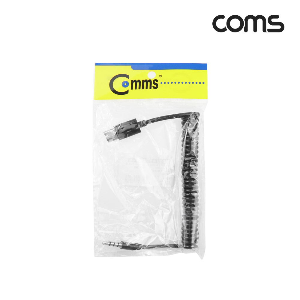 Coms USB 3.1(Type C) 스프링 케이블 젠더, USB-C to 3.5mm AUX M, 4극 이어폰 젠더, 스테레오(stereo), 화웨이, 샤오미 전용(국내폰 사용불가)