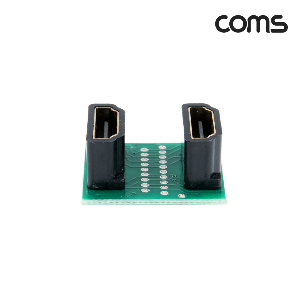 Coms HDMI 연장 젠더(연결 F/F), 180도 꺾임(꺽임), HDMI (A) F/F 젠더