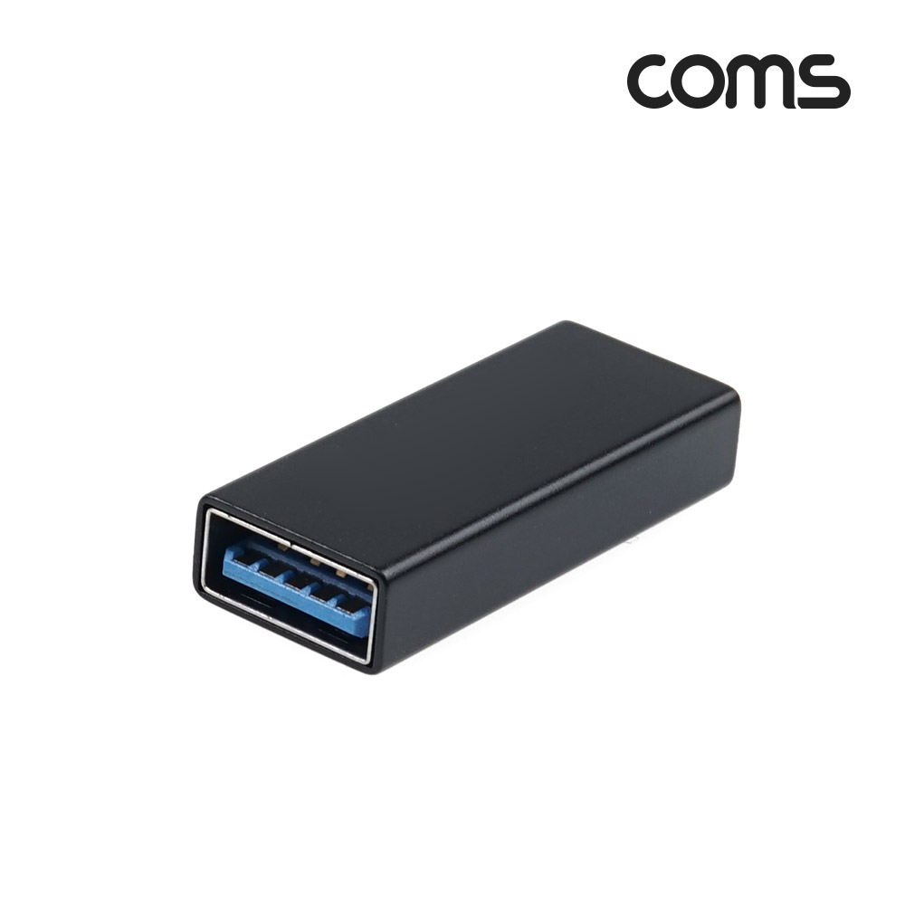 Coms USB 3.1(Type C) 3.0 변환 젠더(Type C F/USB Type A 3.0 F) Short / A타입 / C타입 / Black
