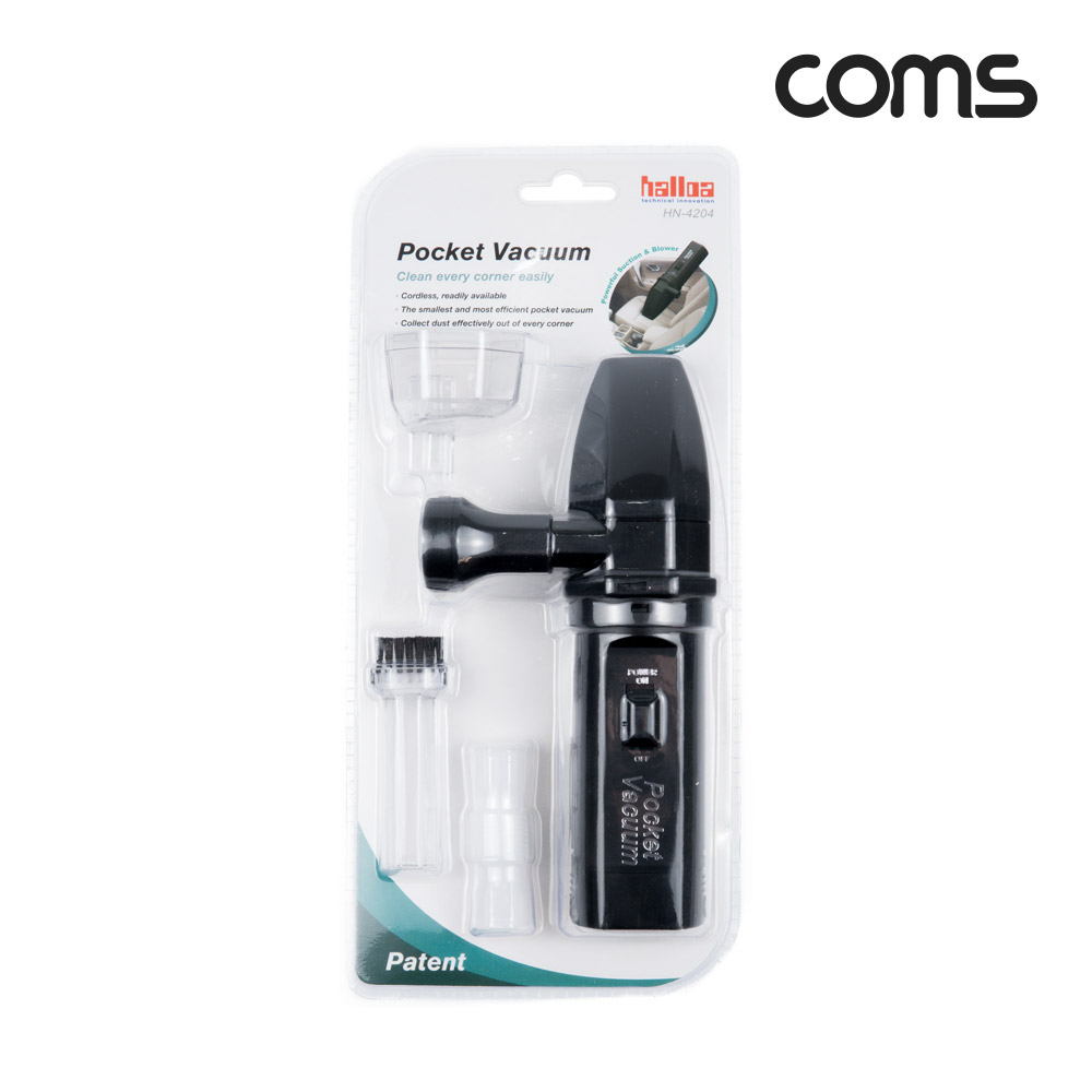 Coms 휴대용 무선 핸디 청소기, 소형, 미니, AAx4(별매), 책상 청소, 키보드 청소, 차량 내부 청소