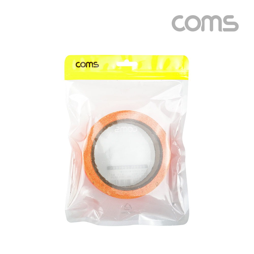 Coms 안전 형광 테이프 (주황) / 반사 스티커 / 25mm / 차량, 자전거, 오토바이, 비상구 안내선 등