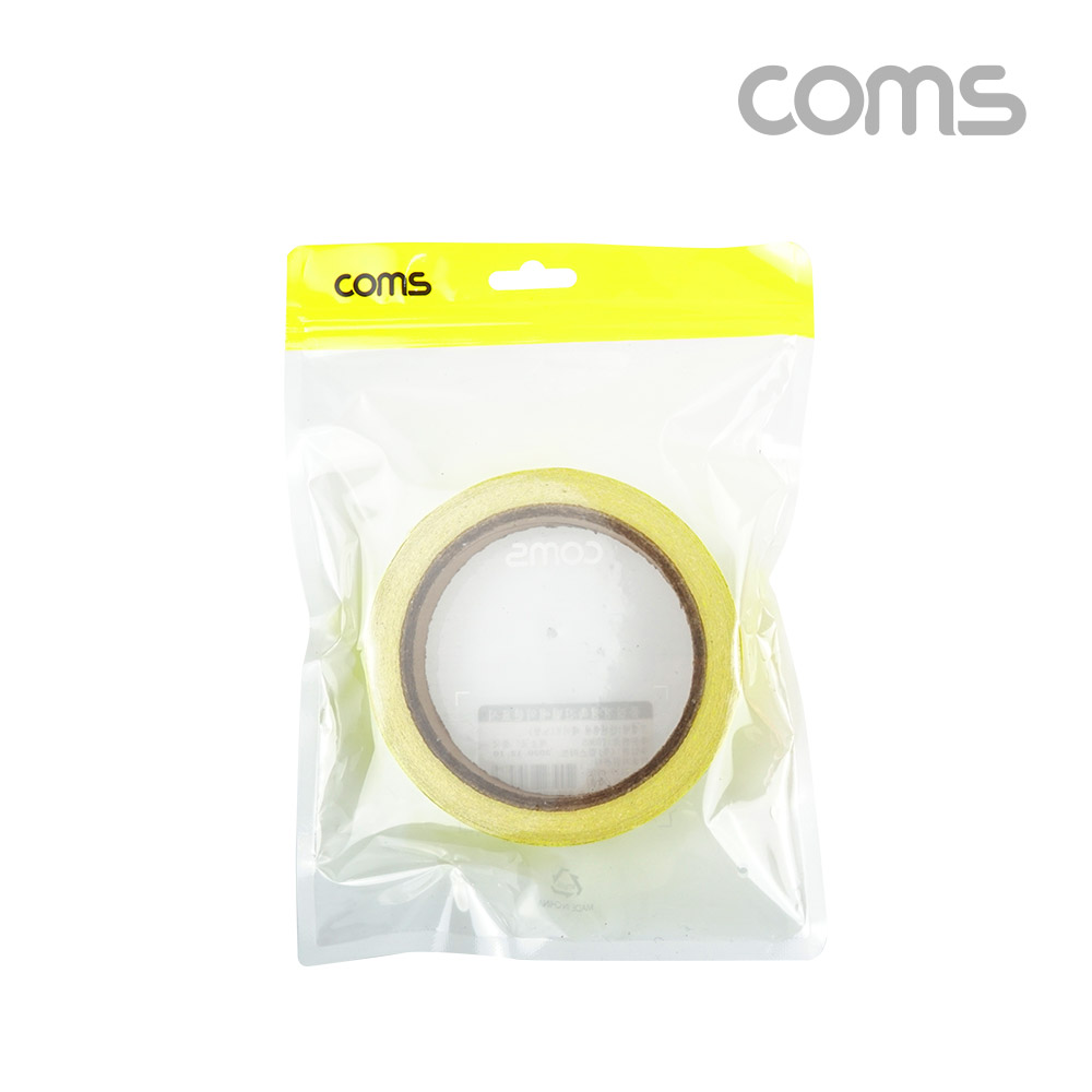 Coms 안전 형광 테이프 (노랑) / 반사 스티커 / 25mm / 차량, 자전거, 오토바이, 비상구 안내선 등