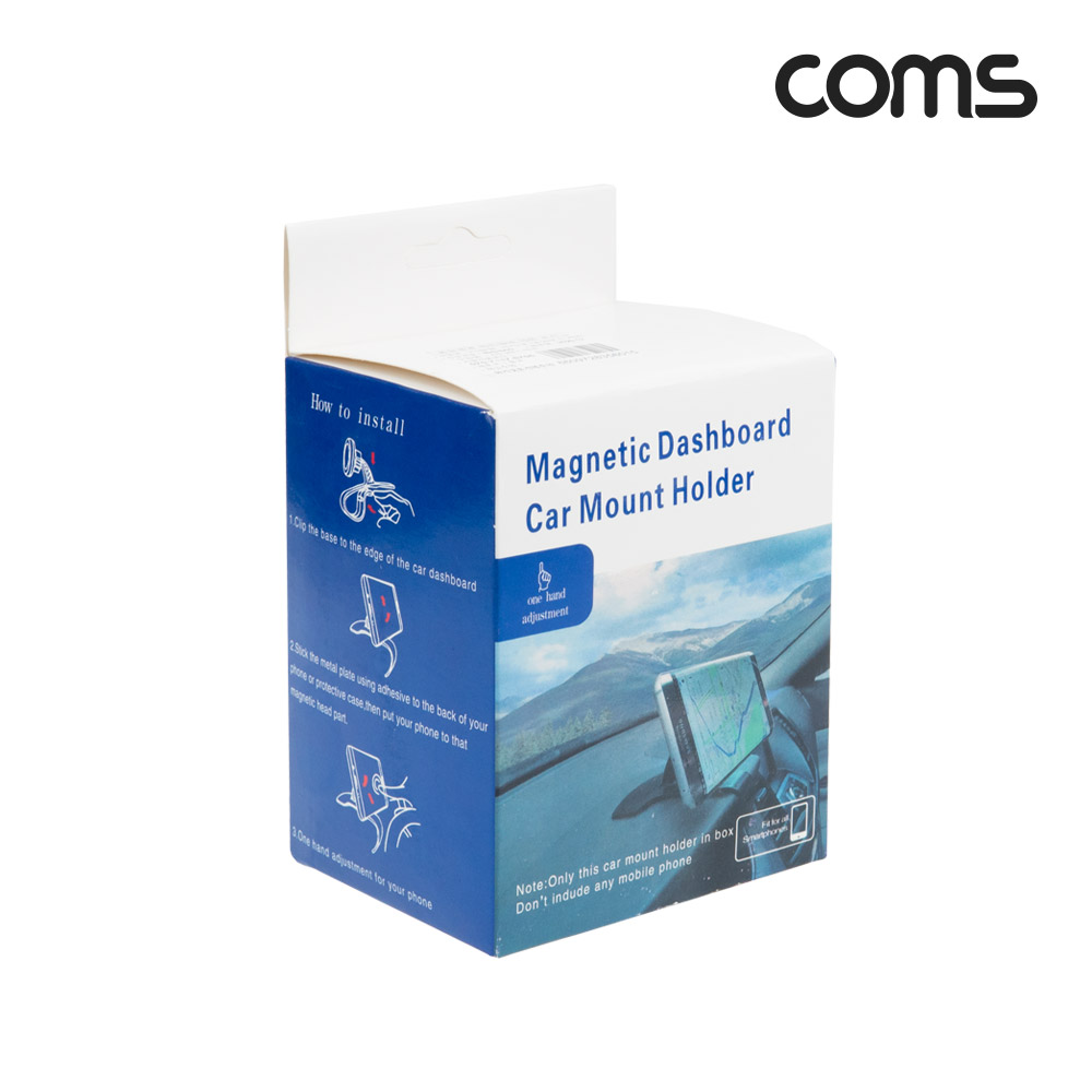 Coms 차량용 스마트폰 거치대 / 대쉬보드 거치 / 자동차 계기판 거치 / 마그네틱(자석) / 각도 회전 조절