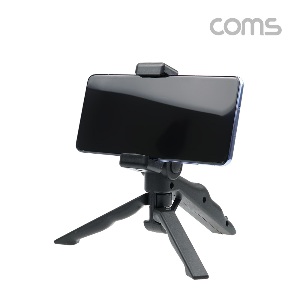 Coms 소형 스마트폰 삼각대 / 1단형 / 거치대 포함, 미니(mini), 접이식, 휴대용